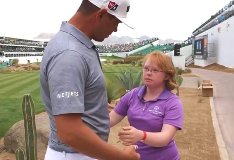 Amy Bockerstette & Gary Woodland at Waste Management Open 2019