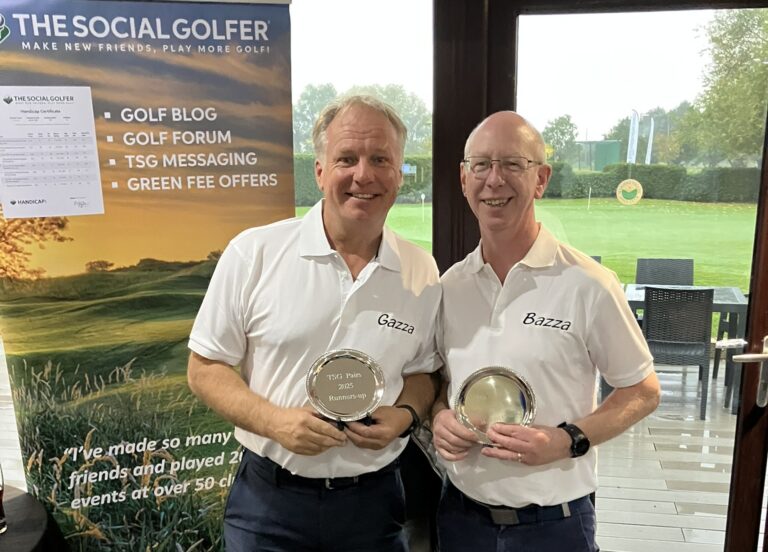 Gary Murphy & Barry Beard at The Social Golfer Pairs Event in 2025